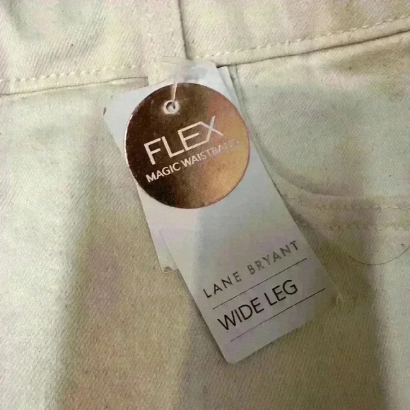 Lane Bryant Cream Ankle Cropped Jeans - Picture 9 of 9